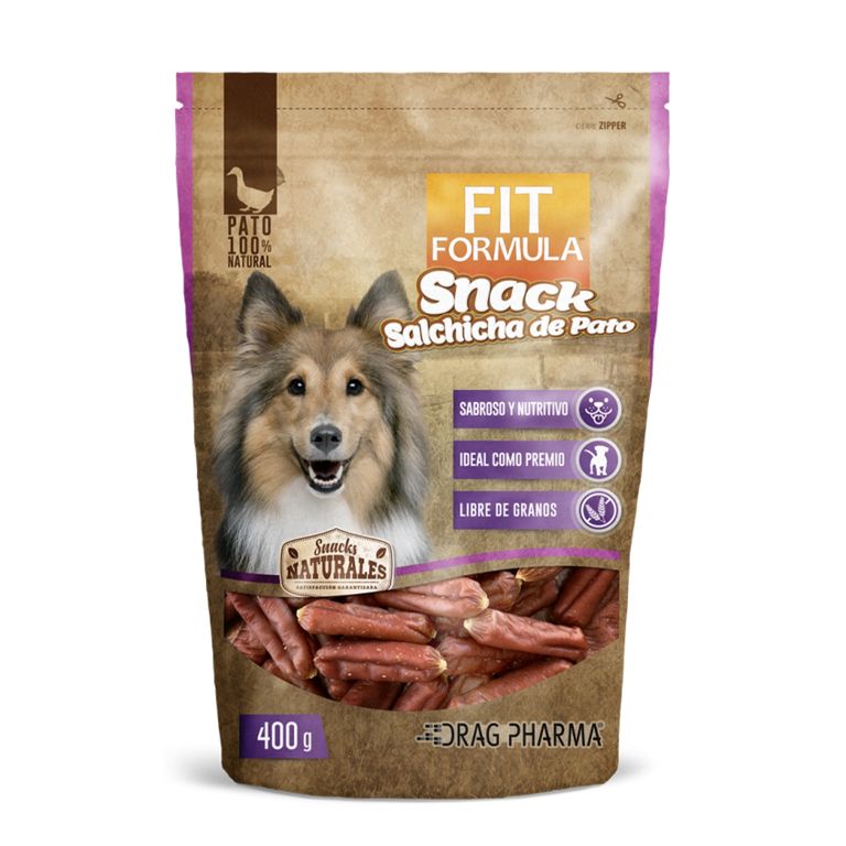 Snack para Perros Salchichas de Pato Fit Formula 400 g