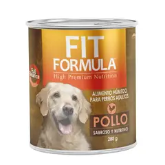 FIT FORMULA - Alimento Húmedo para Perros Adulto Pollo Lata Fit Fórmula 280 g
