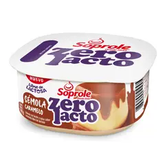 SOPROLE - Postre Sémola con Leche Caramelo Zero Lacto Sin Lactosa Soprole 140 g