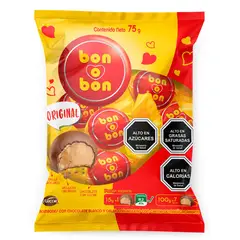 BON O BON - Bombones de Chocolate Bon o Bon Bolsa 75 g