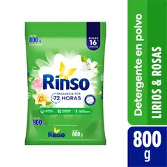 RINSO - Detergente en Polvo Rinso Aroma Lirios y Rosas 800 g