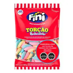 FINI - Marshmallows Trenzas de Colores Rellenas Fini 250 g