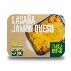 TAKE A BREAK - Lasagña Jamón y Queso Congelada Take a Break 600 g