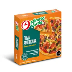 MINUTO VERDE - Pizza Americana Congelada Minuto Verde 635 g