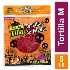 PANCHO VILLA - Tortillas de Miedo Sabor Zanahoria Morada Pancho Villa 6 Un 150 g