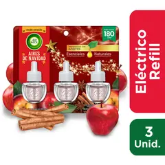 AIR WICK - Pack repuestos Desodorante Ambiental Eléctrico Air wick Aires de Navidad 3 x 20 ml
