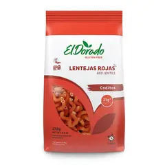 EL DORADO - Fideos Coditos de Lentejas Rojas El Dorado 250 g