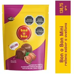 BON O BON - Mini Bombones de Chocolate Avellanas Bon o Bon Doypack 138 g