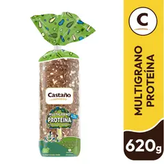 CASTAÑO - Pan de Molde Integral Multigrano Proteína Castaño 620 g