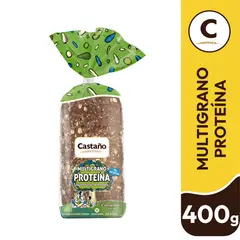 CASTAÑO - Pan de Molde Integral Multigrano Proteína Castaño 400 g