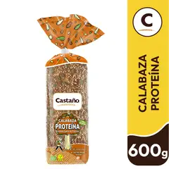CASTAÑO - Pan de Molde Integral Calabaza Proteína Castaño 600 g