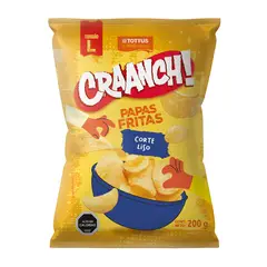 TOTTUS - Papas Fritas Craanch! Corte Liso Tottus 200 g