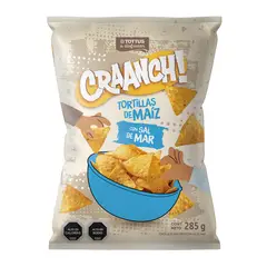TOTTUS - Snack Tortillas de Maíz Craanch! con Sal de Mar Tottus 200 g