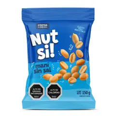 TOTTUS - Maní Sin Sal Nut Si! Tottus 150 g