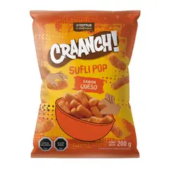 TOTTUS - Snack Sufli Pop Craanch! Sabor Queso Tottus 200 g
