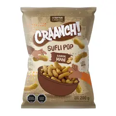 TOTTUS - Snack Sufli Pop Craanch! Sabor Maní Tottus 200 g