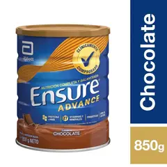 ENSURE ADVANCE - Alimento en Polvo Ensure Advance Sabor Chocolate 850 g