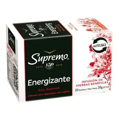 SUPREMO - Infusión de Hierbas Energizante Supremo 20 Un