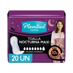 PLENITUD - Toallas para Incontinencia Plenitud Femme Maxi Nocturna 20 un