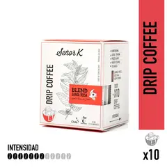 SEÑOR K - Drips de Café Molido Blend Santa Rosa Señor K 10 Un