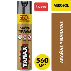 TANAX - Insecticida Aerosol Mata Arañas y Baratas Tanax 560 cc