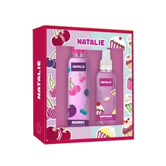 NATALIE - Estuche Natalie Body Spray Cherry 205 ml + Body Spray Cupcake 100 ml