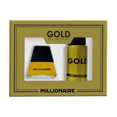 MILLIONAIRE - Estuche Colonia Gold Millionaire 60 ml + Desodorante Gold 150 ml