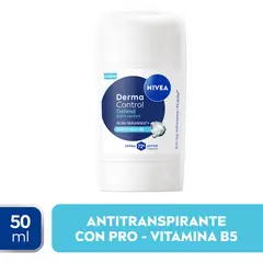 NIVEA - Desodorante Antitranspirante Barra Derma Control Defend Nivea 50 ml