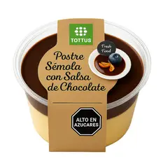 TOTTUS - Postre Sémola con Salsa de Chocolate Tottus 280 g
