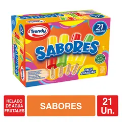 TRENDY - Helado Multipack Mix Sabores Frutales Trendy 21 x 54 g