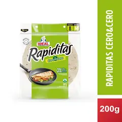 IDEAL - Tortillas Rapiditas Cerco Cero Ideal 8 Un 200 g