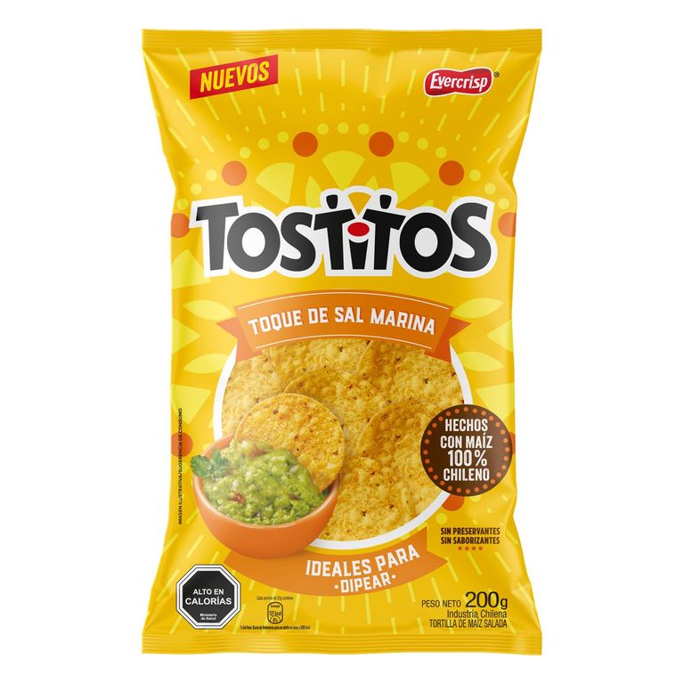 Tortillas de Maiz Tostitos con Sal de Marina Evercrisp 200 g