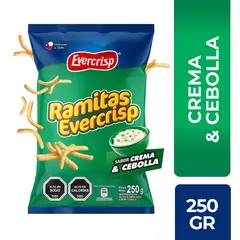 EVERCRIPS - Ramitas Sabor Crema y Cebolla Evercrisp 250 g