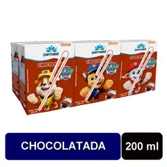 PARMALAT - Pack Bebida Láctea Sabor Chocolate Parmalat 6 x 200 ml
