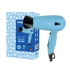 SIEGEN - Secador Pelo Let`S Go Travel Sg-3012C65 Celeste Siegen