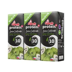 SOPROLE - Pack Leche Cultivada Proteín Sabor Chirimoya Soprole 3 x 170 ml