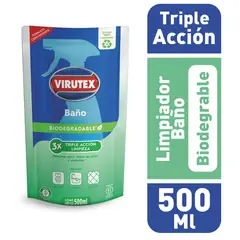 VIRUTEX - Limpiador para Baño Biodegradable Triple Acción Virutex 500 ml
