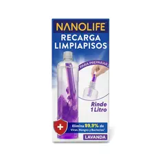NANOLIFE - Recarga Limpiapisos Desinfectante Lavanda Nanolife 1 un