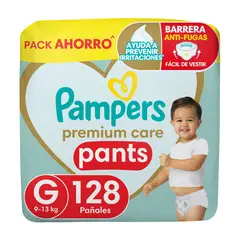 PAMPERS - Pañales Desechables Pants Premium Care G Pampers 128 un