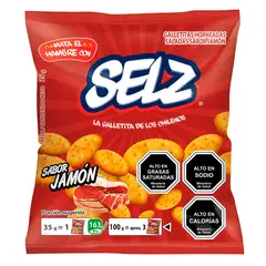 SELZ - Galletas Saladas Sabor Jamón Selz 35 g
