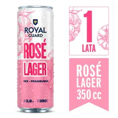 ROYAL GUARD - Cerveza Royal Guard Rose Lager Mix Frambuesa Lata 3.8° 350 ml