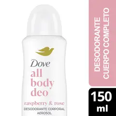 DOVE - Desodorante Aerosol All Body Deo Frambuesa y Rosa Dove 150 ml