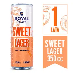 ROYAL GUARD - Cerveza Royal Guard Sweet Lager Mix Durazno Lata 3.5° 350 ml