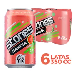 STONES - Pack Cerveza Stones Sandía 2.5° 6 x 350 ml