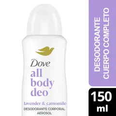 DOVE - Desodorante Aerosol All Body Deo Lavanda y Manzanilla Dove 150 ml