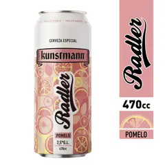 KUNSTMANN - Cerveza Radler Pomelo Lata Kunstmann 2.5° 470 ml
