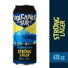 VOLCANES DEL SUR - Cerveza Strong Lager Lata Volcanes del Sur 6.5° 470 ml
