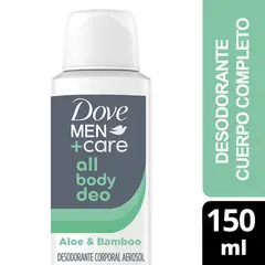 DOVE - Desodorante Aerosol All Body Deo Aloe y Bambú Men Dove 150 ml