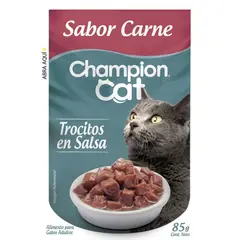 CHAMPION CAT - Alimento para Gatos Pouch Sabor Carne Champion Cat 85 g