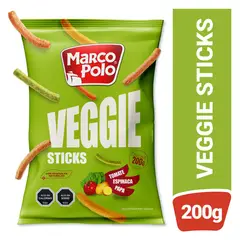 MARCO POLO - Snack Veggie Sticks Sabor Tomate, Albahaca y Papa Marco Polo 200 g